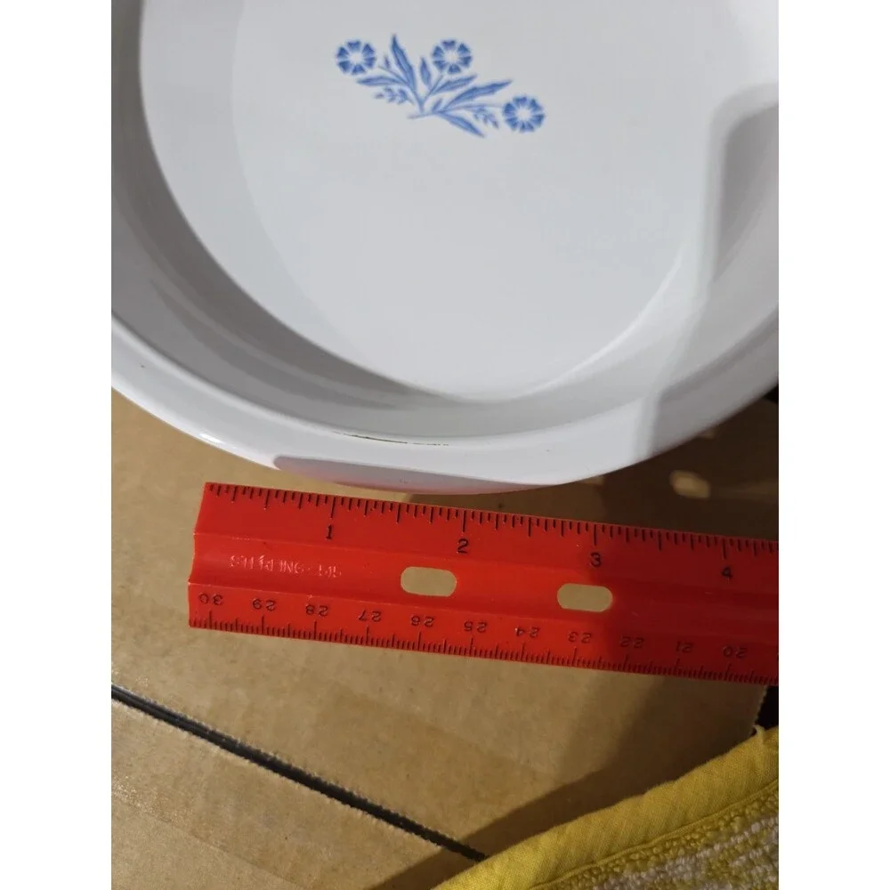 VTG Corning Ware Blue Cornflower P-309 Vintage Pie Plate Baking Dish 9-inch BOX